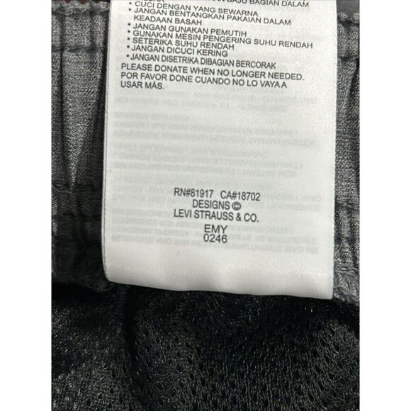 New Levi's Pull on Drawstring Shorts Straight‎ Small Gray - Picture 11 of 11